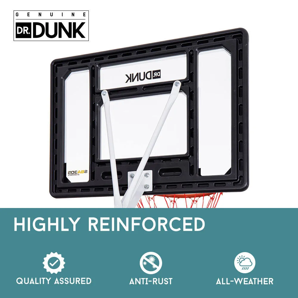Adjustable 8.5ft Basketball Hoop System, Shatterproof Backboard - DrDunk