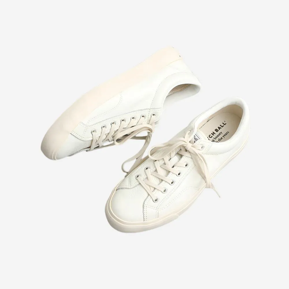 B-02 Leather Basketball Low Sneakers - White