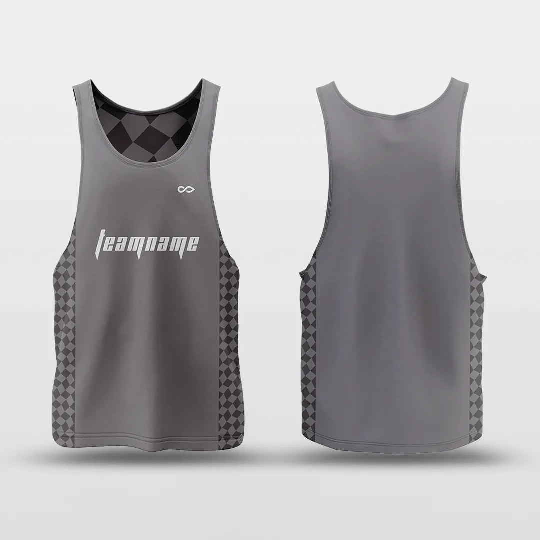 Checkerboard - Customized Reversible Quick Dry Basketball Jersey