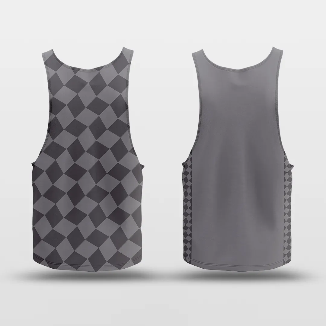 Checkerboard - Customized Reversible Quick Dry Basketball Jersey