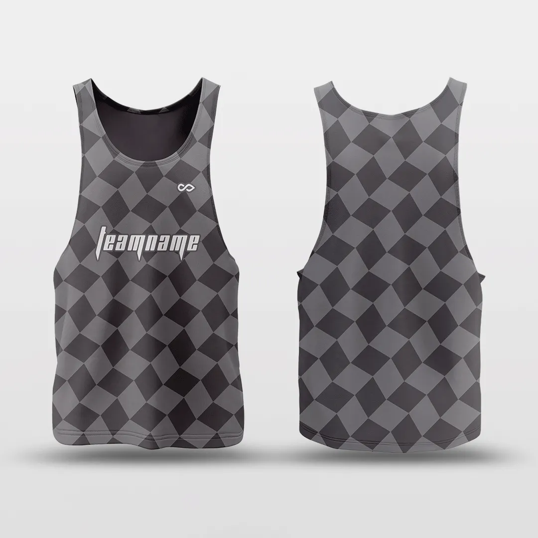 Checkerboard - Customized Reversible Quick Dry Basketball Jersey