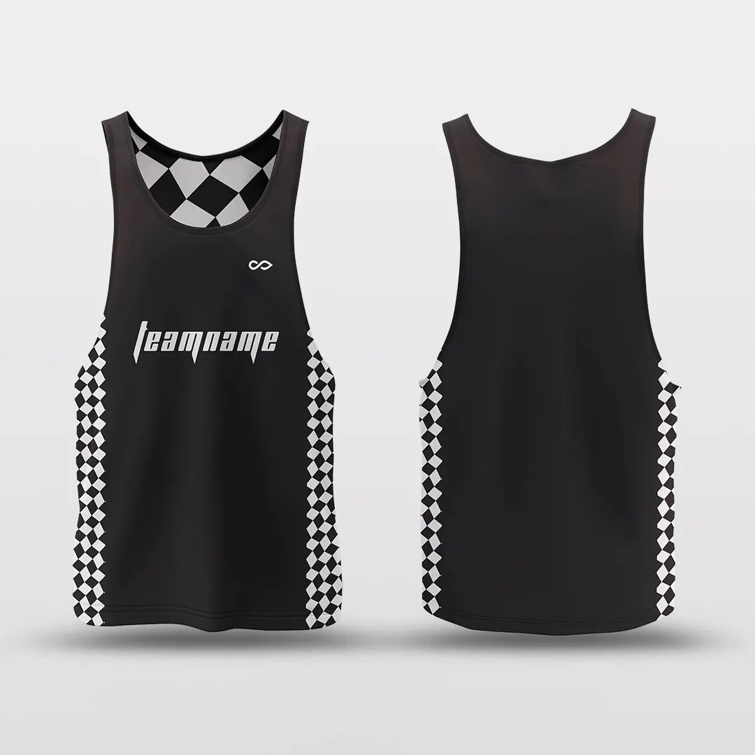 Checkerboard - Customized Reversible Quick Dry Basketball Jersey