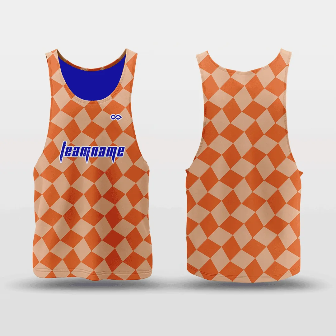 Checkerboard - Customized Reversible Quick Dry Basketball Jersey