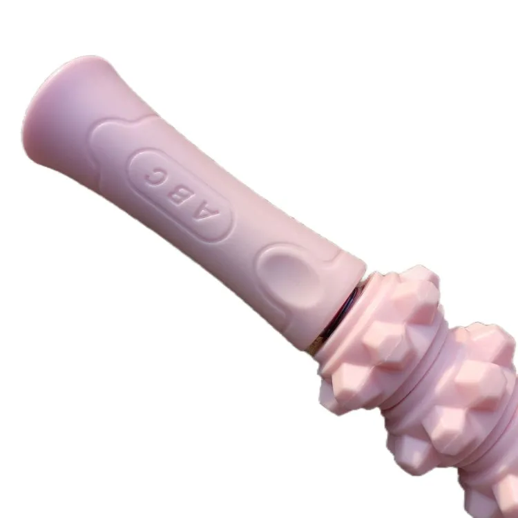 Dual-Purpose Spring Arm Force Massage Stick Muscle Relaxation Roller(Matcha Green)