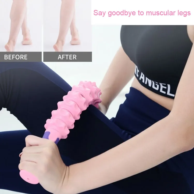 Dual-Purpose Spring Arm Force Massage Stick Muscle Relaxation Roller(Matcha Green)