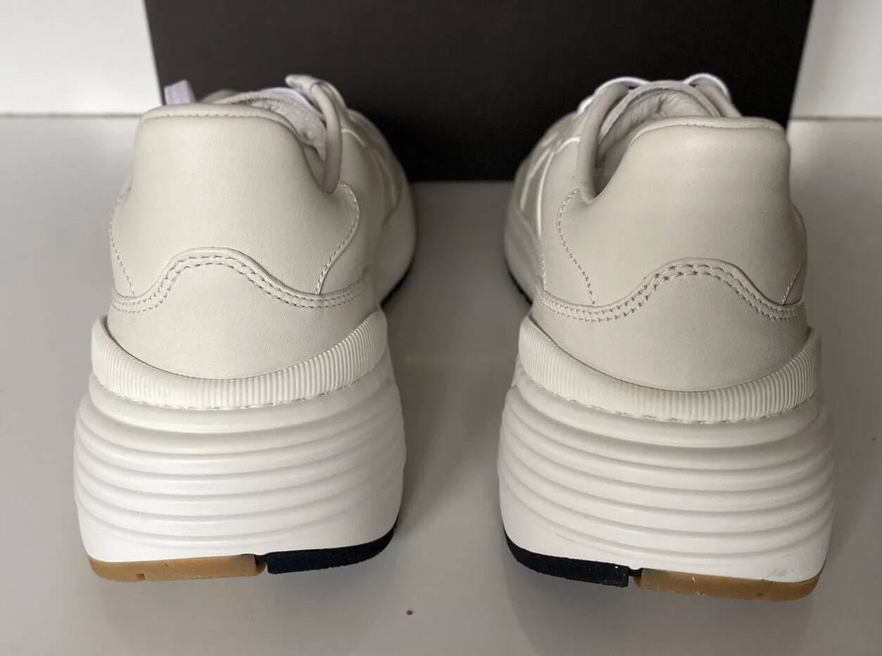 NIB $850 Bottega Veneta Men’s White Calf Leather Sneakers 12.5 45.5 565646 9117