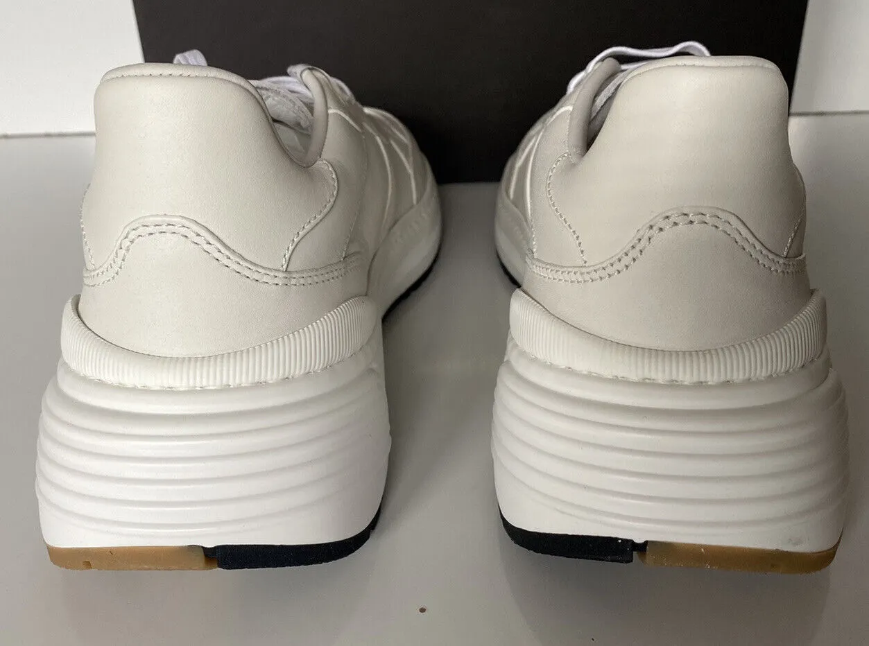 NIB $850 Bottega Veneta Men’s White Calf Leather Sneakers 12.5 45.5 565646 9117