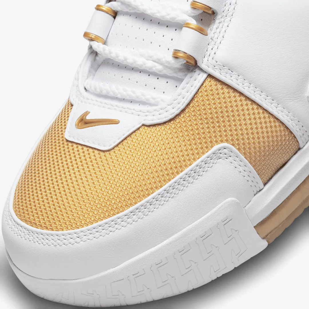 Nike | LEBRON 2 MACCABI  { WHITE/METALLIC GOLD-VARSITY CRIMSON