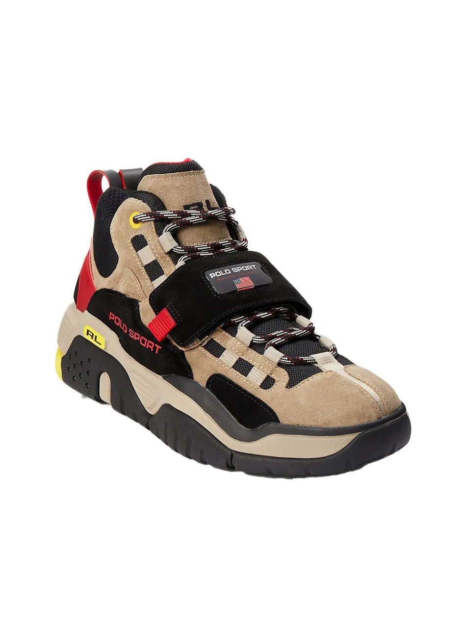 Polo Ralph Lauren PS100 Retro High-Top Sneakers - Monument Tan