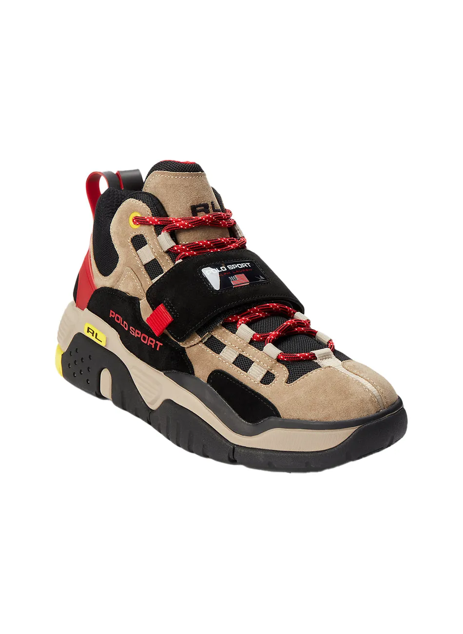 Polo Ralph Lauren PS100 Retro High-Top Sneakers - Monument Tan