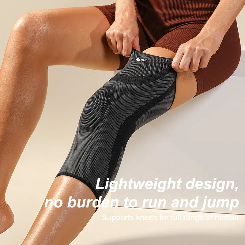 Professional 3D Knitted Compression Knee Sleeve for Running and Basketball