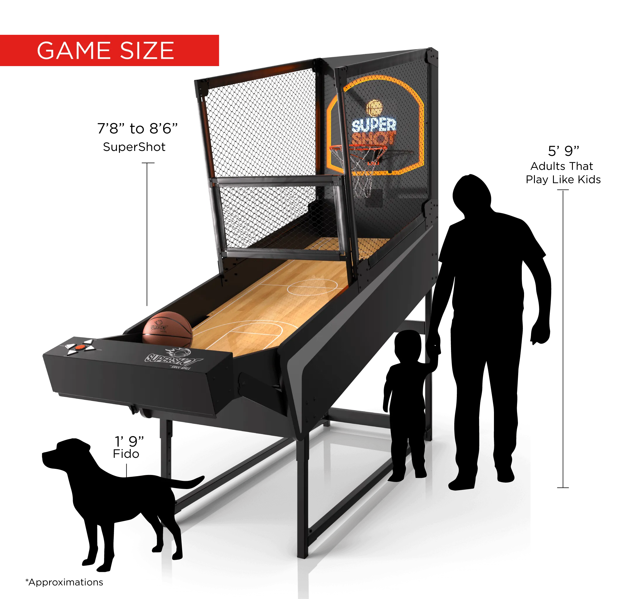Skee-Ball SuperShot Home Arcade Basketball